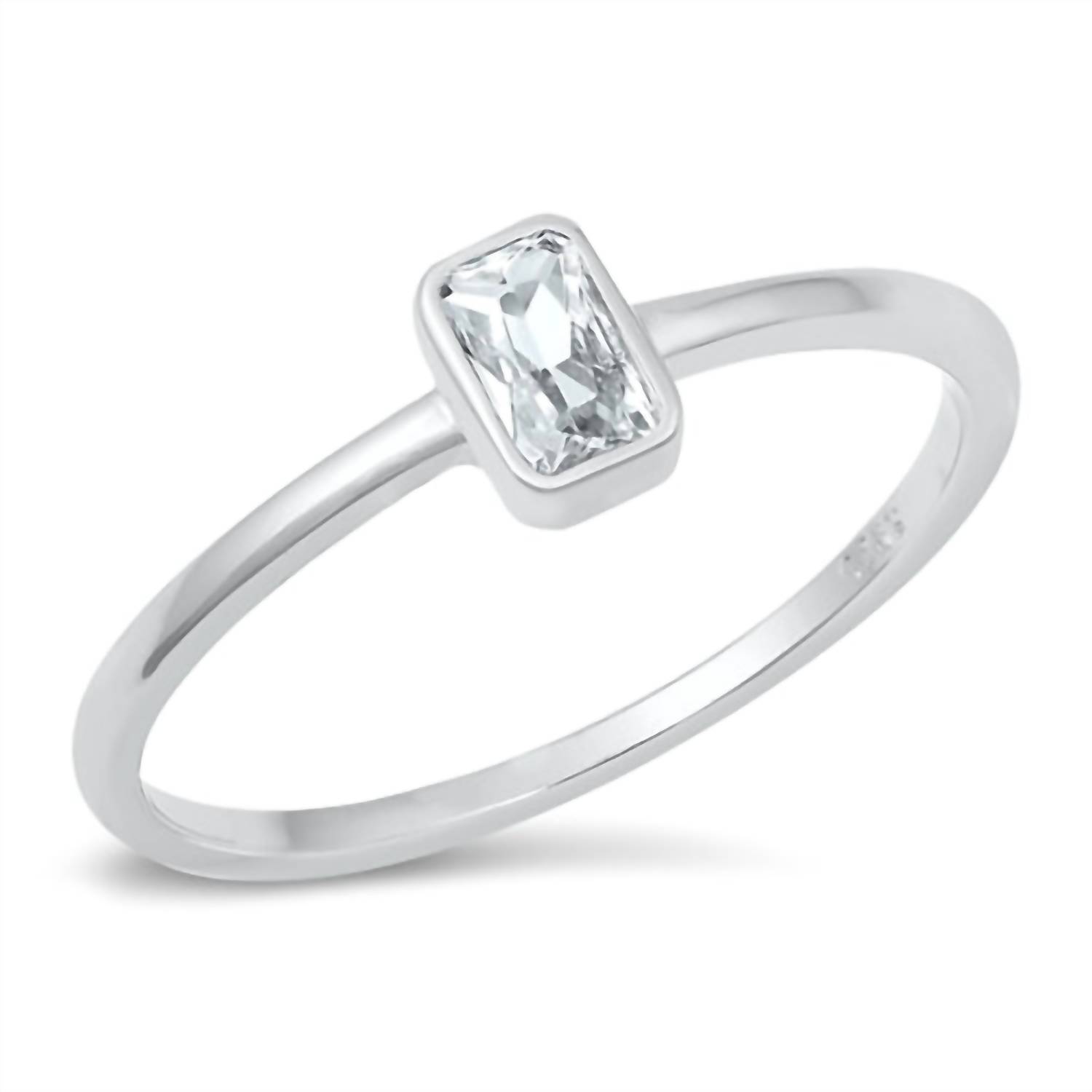 New Starlette Women's Ella Stackable Ring In Silver